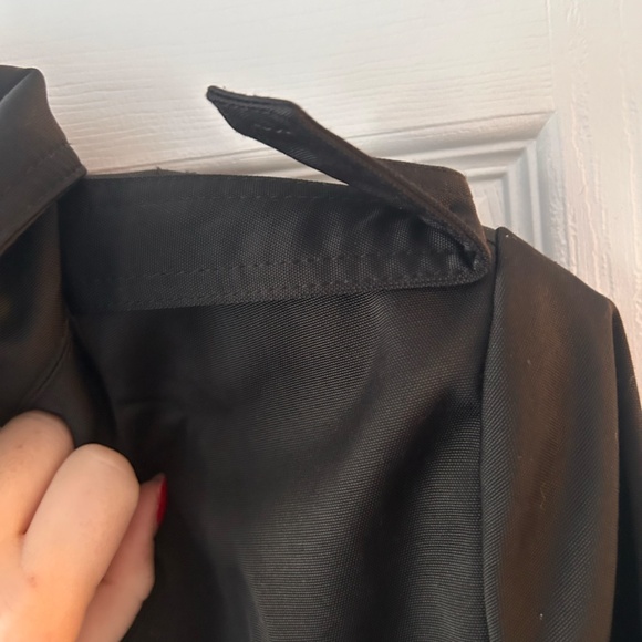 Loriana by Osley Black Trench Coat Women's Size 42 - Picture 4 of 6